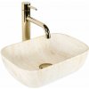 Rea Belinda Mini, umývadlo na dosku 360 x 255 x 115 cm, imitácia kameňa matná, REA-U4700