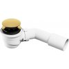 CERSANIT - Sifón click-clack pre voľne stojace vane bez prepadu BLAC GOLD - zlatý S904-009