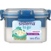 Sistema TO GO Dóza na desiatu s miskou 400 ml, modrá