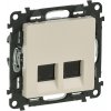 Dátová zásuvka 2xRJ45 Cat.5E UTP LEGRAND VALENA LIFE 753241 béžová