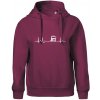 Moje srdce bije pre kamión - Oversized mikina dámská Moon - kratšia + širšia - L ( Fuchsiová )