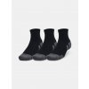 Under Armour Unisex ponožky UA Performance Cotton Qtr (3 páry) Čierna MD