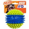 NERF DOG Hračka pre psov pískacia loptička s hrotmi v troch častiach 9,5 cm