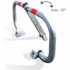 DP 4811 Parkovacia zábrana FLEXI s rôznymi kľúčmi Strieborná
