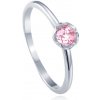 MINET JMAD0051PR - Strieborný prsteň kvet s ružovým zirkónom 52 1.35 g