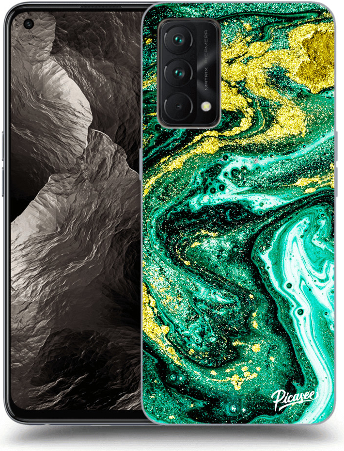 Púzdro Picasee ULTIMATE CASE Realme GT Master Edition 5G - Green Gold
