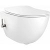 Deante Peonia Zero, závesná wc misa s funkciou bidetu vrátane sedátka, biela, CBP_6WPW