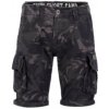 Alpha Industries Crew Short Black camo pánske šortky Farba: čierny maskáč, tmavý maskáč, Veľkosť: 31
