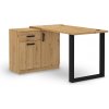Wilsondo Písací stôl s komodou Malta 130 - dub artisan