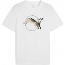 Puma Graphic S multiple cat logo tee 68482602 biele