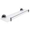 Nimco Unix - Polička, 50 cm, matné sklo/matná čierna UNC 13091BX-50-90
