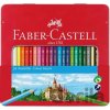Faber Castell FC-115824 farebné ceruzky Faber-Castell Castle šesťhranné kovové puzdro s 24 ks