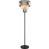 GLOBO 15695S NAXIS stojacia lampa V1600mm 3xE27 čierna, dymová, priehľadná