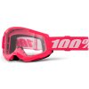 100% STRATA 2 NEW okuliare ružové číre plexi