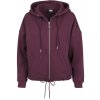 Mikina Urban Classics Ladies Kimono Zip Hoody - cherry S