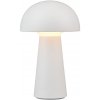 TRIO R52176101 LENNON vonkajšia dekoračná dotyková lampička LED D136mm 2W/180lm 3000K IP44 biela, nabíjateľná batéria, USB