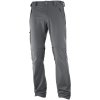 Salomon Wayfarer Zip Pant M f.iron 393117 pánské odepínací turistické softshellové kalhoty - 48