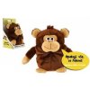 Teddies Opička Tonička opakujúca vety plyš 18cm na batérie so zvukom v krabici 12x20x10cm v sáčku