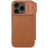 Nillkin Qin Book PRO Pouzdro pro Apple iPhone 17 Pro Brown