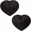 California Exotics Heart Gem Pasties Black