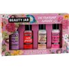 Beauty Jar The Fragrant Garden Little Black Dress parfumované telové mlieko 80 ml + Beauty Jar You Smell Nice osviežujúci telový sprej s ružovou vodou 80 ml + Beauty Jar Mon Amour parfumovaný sprchova