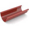 BRYZA PVC strešný žľab 75 mm 4 m červený