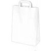 Papierová taška biela 22+10 x 28 cm [50 ks]
