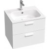 Ravak Umyvadlová skrinka Chrome II 60 cm, biela, úchytka biela X000001776