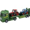 CITY SERVICE CAR - 1:12 Farmársky tahač s vlekom a 2 traktory
