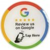 NFC nálepka NTAG215 100mm Google recenzia biela