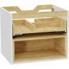 Excellent Tuto 2.0 korpus skrinky 60x46.5x50 cm závesná kúpeľňová skrinka pod umývadlo biela-dub MLEX.2171.600.WHBL