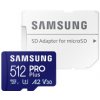 512 GB . microSDXC karta Samsung PRO Plus 2023 + adapter MB-MD512SA/EU