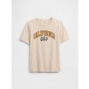 GAP Detské tričko s potlačou Béžová S Béžová Béžová