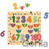 Edukačné puzzle s číslami a zvieratkami - Djeco