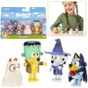 Bluey Sada figúrok Halloween, maškarný ples, figúrky, pohyblivé prvky