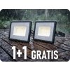 V-TAC LED reflektor 30W, 2510lm, čierny, 1+1 zadarmo! Farba svetla: Denná biela