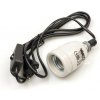 GiganTerra Keramická objímka E27 s kabelem 250W