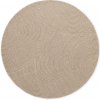 Hanse Home , Kusový koberec Eleni 106221 Hellbeige kruh, 120x120 (priemer) kruh, béžová, obývacia izba