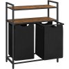 Vasagle Bergen 2 x 46 l čierný/hnedý BLH211B01
