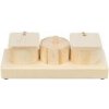 Snack Cups - interaktivní hra pro králíčky, 15 x 4,5 x 6 cm, dřevo 1 ks