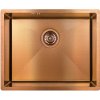 Laveo Marmara, 1-komorový nerezový drez 540x440x200 mm, medená, LAV-SAM_810P