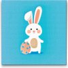 Vymalujsisam.sk Diamantovanie podľa čísiel - Veľkonočný zajačik Veľkosť: 50x50cm, Rám: Na kartónovej doske, Diamanty: Okrúhle