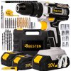 Akumulátorový skrutkovač / vŕtačka 21V, 2x batéria, LED, kufor BESTEN