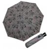 DOPPLER Mini Fiber Shopping - dámský skládací deštník světle šedá 726465S