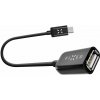 OTG dátový kábel FIXED s konektormi micro USB/USB-C, USB 2.0, 20 cm