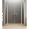 New Trendy D-0256A NEW SOLEO dvojkrídlové sprchové dvere do niky 120 cm chróm
