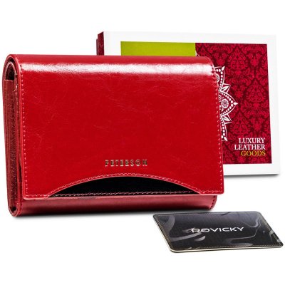 Peterson Dámská peněženka PTN PL-445.01 červená černá