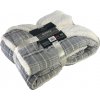 Euromat deka SHERPA šedé káro 150x200