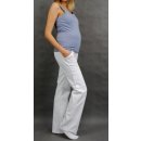 Be MaaMaa tehotenské nohavice s bočnou vreckom biele