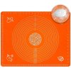 Silikónová podložka na cesto 60x45cm, oranžová, Kitchen&Home 21021